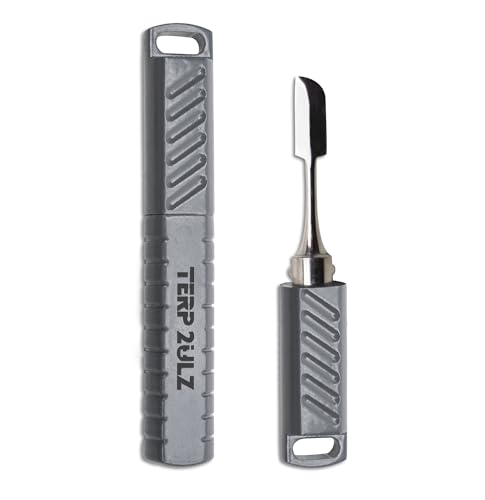 Lil Terper Portable Wax Carving Accessory with Protective Cap - Durable Stainless Steel Construction (Gray)
