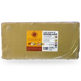 Solargil - Pain de 1.5 kg - argile naturelle Modelage - Blanc Cover