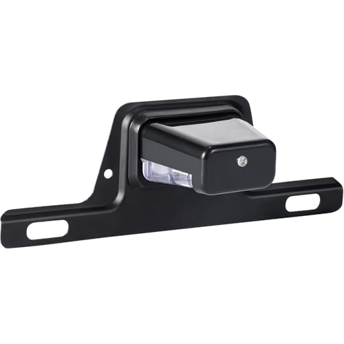 Greluma 1 Pieza Luz LED para matrícula, impermeable, 12 V/24 V DC, con soporte para remolque, camión, camioneta, UTV, ATV, RV, barco, montaje en soporte