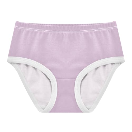 Girls Underwear Toddler 2t Cotton Little Girl Panties Personalized Underpants Briefs Light Purple Solid Color