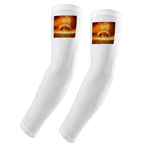 Funda para brazo planeta rojo dorado transpirable y elastica para proteger la piel