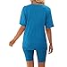 Casual Outfits for Women Spring 2 piece Pajama Sets V Neck Short Sleeve Athletic Shirt And Yoga Short Pants Activewear