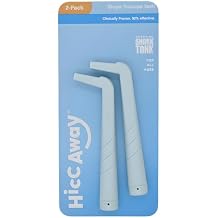 قش الفواق HICCAWAY - يوقف الفواق بشكل طبيعي وسريع - كما يظهر على خزان القرش - راحة مثبتة سريريًا لجميع الأعمار والأطفال والكبار - آمن وخفيف الوزن وقابل لإعادة الاستخدام باللون الأزرق للأطفال وحزمتين