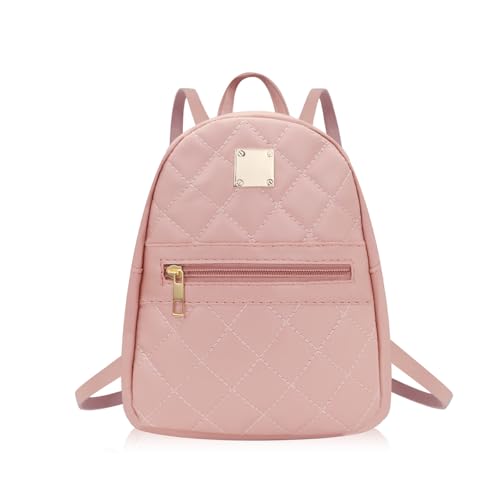 WisePoint Womens Backpack Purse, PU Leather Small Backpack Purse for Women and Girls,Stylish Mini Backpack Cute Backpack (pink)
