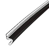 M-D Building Products 91810 Soundproof Weather Stripping Door Seal, 40 feet Black Vinyl-Coated Foam Kerf/Channel, Easy to Install, Large Gap Coverage, Dust & Water Prevention