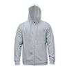 Zipped Premium Black Hoodie Adult Zip Up Unisex Zipper XS-6XL Heavy Blended Hooded Fleece Jumper Work Wear Sweatshirt Hoodies Top Plain BNW Unisex Grey 5XL #2