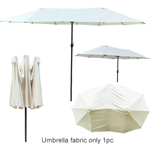 Toldo de Repuesto para Sombrilla 132-135 cm Gris Claro 8