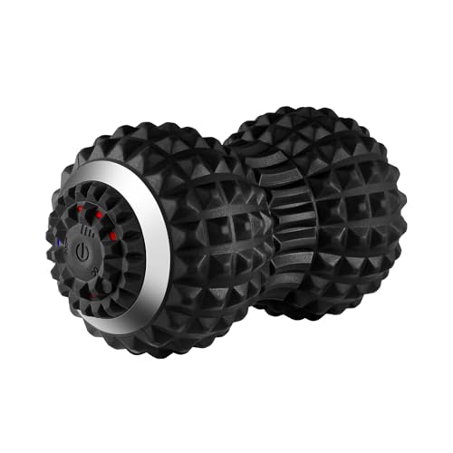 Pelota de Masaje Vibratoria Recargable - Bola para Liberar la Tension del Cuello | Extensor Cervical Ajustable,para Casa Oficina Gimnasio Yoga Dormitorio Post Entrenamiento