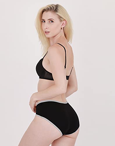 Image of INNERSY Womens Underwear Cotton Hipster Panties Regular & Plus Size 6-Pack