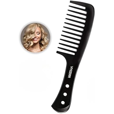 VYIZERR Wide Tooth Detangling Comb and Scrunchie Cover