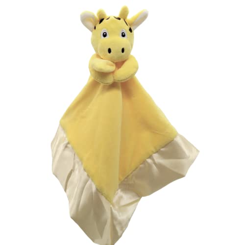 Image of Giraffe Lovey Blanket for Baby | Large 20 inch x 20 inch Baby Lovey for Girls or Boys | Cute Giraffe Security Blanket for Babies and Toddlers