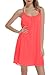 ReachMe Womens Sexy Plus Size Swimsuit Coverups Spaghetti Strap Beach Dresses Bathing Suit Cover Up Sheer Tank Sundress(1 Coral,M)