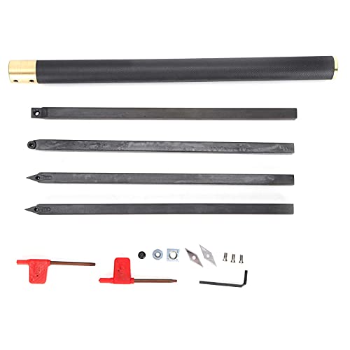 Herramientas para torneado con punta de carburo y soporte de acero miniatura 6