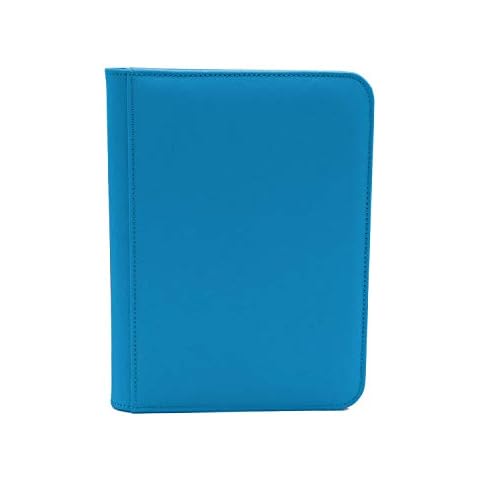 Dex Protection Padded Zipper Binder 4 | 160 Card Storage Capacity | 20 Side Loading Paged Included 4 Card Layout | Zipper Closure | Smooth Matte Padded Finish | Velvet Lined Interior Cover