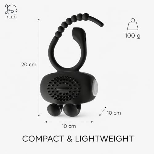 Image of KLEN Body Massager Machine Personal For Men, Battery Operated Ring, Black