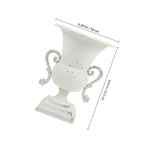 Pot de fleurs blanc pour fleurs séchées et décoration rétro de salon - 3