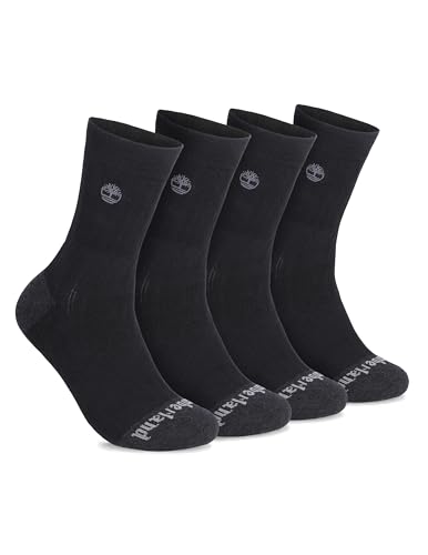 Timberland Mens Socks for Sports, Crew Socks, Sorbtek Moisture Control, Arch Support, Padded Cushion, Drop Needle Stitching