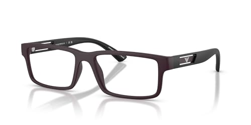 Image of Emporio Armani mens Ea3278 Rectangular Prescription Eyewear Frames