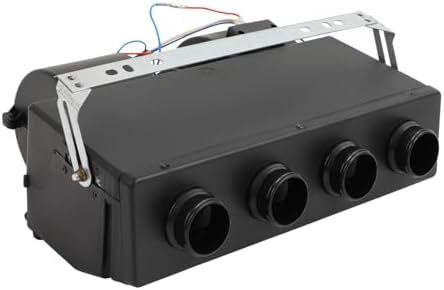 4-Port 12V Under Dash AC Evaporator Compressor Kit - Adjustable 3-Speed Universal Air Conditioning for Classic Cars, Trucks, Motorhomes & Heavy Equipment - 3300kcal/h Cooling Performance