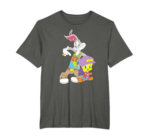 Looney Tunes Bugs Bunny And Tweety Hip Hop Camiseta | Ya disponible en tu tienda friki favorita! En mundofriki.es!