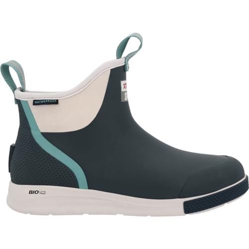 Image of Xtratuf Women's 6 in Ankle Deck Boot Sport, Stormy Blue, Size 8(M)