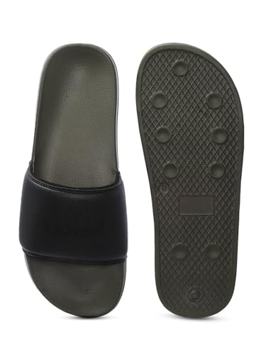 Image of hummel CLASSIC MEN SLIDERS Comfortable Cushioned Sole Arch Support Durable Lightweight Flexible Trendy Style Flip flops and Slippers Slides for Men Daily use Chappal