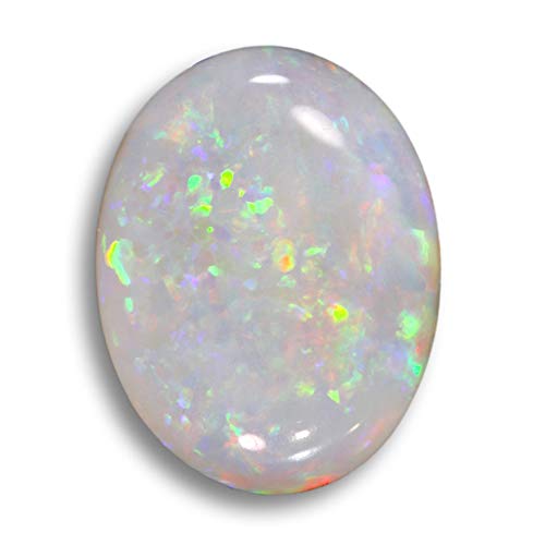 Opale blanche d'Australie 11 ct de forme ovale pour la création de bijoux uniques