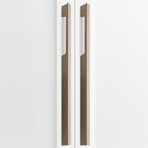 Image of Altroz Modern Handle for Wardrobe /Cabinet Handle /Pull Handle for Wardrobe /Cupboard Handle (900mm Hole to Hole) Aluminum - White Pearl /G.Brown (Pack of 1)-| 3 Years Warranty |
