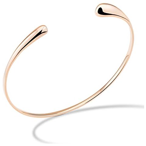 Adjustable Teardrop Cuff Bangle Bracelet for Women Cover