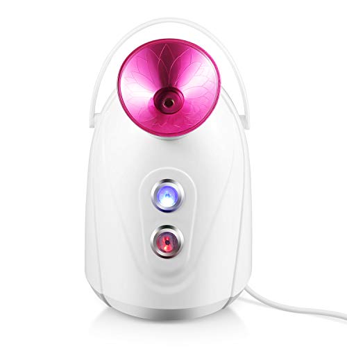 Vaporizador Facial Nano Iónico,Vaporizador facial de niebla fría y caliente Inicio Sauna SPA Humidificador facial atomizador para Espinillas Acné Limpiar Senos Cuidado De La Piel