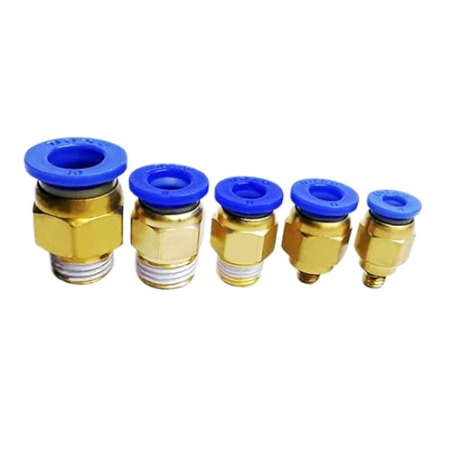 Conectores neumáticos rectos de 8mm y 1/2 pulgada para mangueras de aire 6