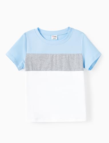 PATPAT Matching Family Outfits Mommy and Me Spaghetti Strap Casual Sleeveless Dresses and Short-Sleeve T-Shirts Sets2