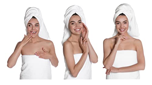 Gold Textiles Premium Bath Towel Set (Pack Of 24,27 X 54) 100% Ring-Spun Cotton Towels For Hotel, Spa, Soft And Absorbent (27 X 54, White - 24 Pcs) #TOP1