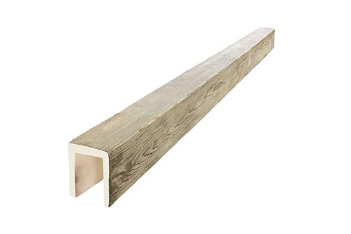 VIGA IMITACION MADERA DECORATIVA DE POLIURETANO 15CM DE ANCHO X 18CM DE ALTO X 3 metros DE LARGO (Miel)
