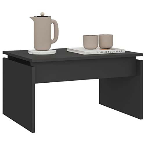 vidaXL Salontafel 68x50x38 cm spaanplaat grijs - Image 5