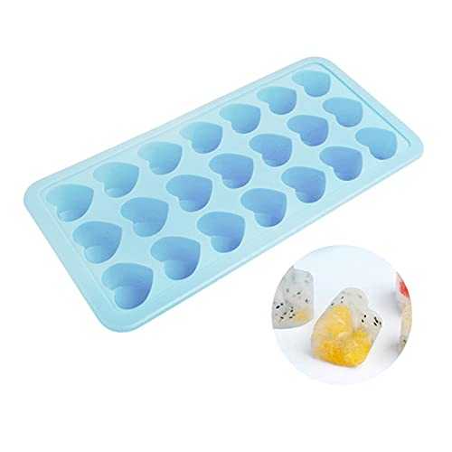 Eiswürfelform Aus Silikon In Herzform Ice Cube Trays Mit Deckel Eiswürfelform Silikon Eiswürfelbehälter Mit Deckel Eiswürfelform Für Whisky Cocktail Schokolade Kuchen Gelee Süßigkeiten 1 pcs Cover