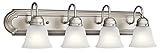 Kichler Lighting 5338NIS Four Light Bath, Brushed Nickel