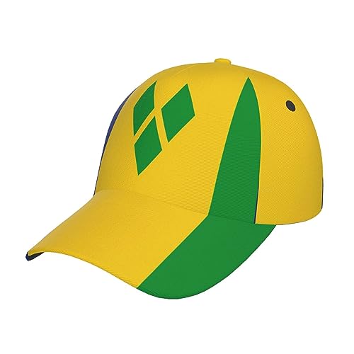 Casquette de baseball réglable avec drapeau mignon rétro pour homme et femme, Saint-Vincent-et-les Grenadines _V1, taille unique