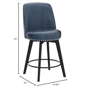 Mincetacounterstools26360freeswivelhighbackfullbackupholsterednailheadcounterheightbarstoolssetof2puinnavy  Urban Country Home Decor Minceta counter stools26 360 free swivel high back full back upholstered nail head counter height bar stoolsset of 2pu in navy  urban country home decor