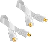 Cable de conexión - Cable de extensión - Conducto para antena parabólica, antena parabólica, antena plana, LNB, BNC, TV, receptor, camión y más.