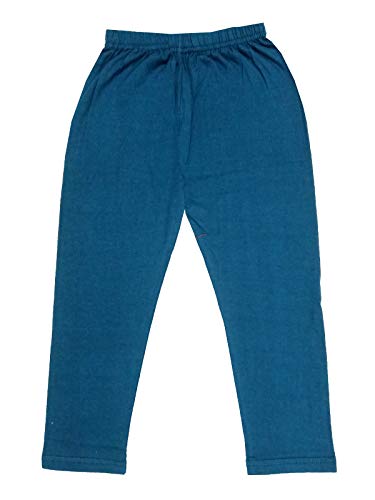 Image of IndiWeaves Girls Super Soft Cotton Solid Capri Pants (Sea Green, Wine, Blue, Grey, 6-7 Years) Pack of 4