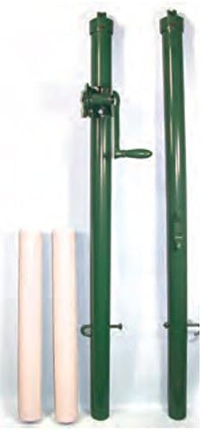 Har-Tru Tennis Court Accessories - Tennis Net - Pickleball/Paddle Post -Green