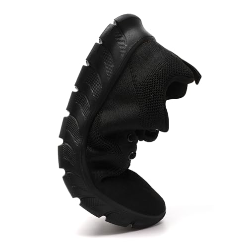 Image of Men Non-Slip Work Shoes Tennis Gym Sneakers Breathable Slip Resistant Lightweight and Comfortable for All-Day Wear Sports and Walking