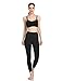 Colorfulkoala Women's High Waisted Yoga Pants 7/8 Length Leggings with Pockets (S, Black)