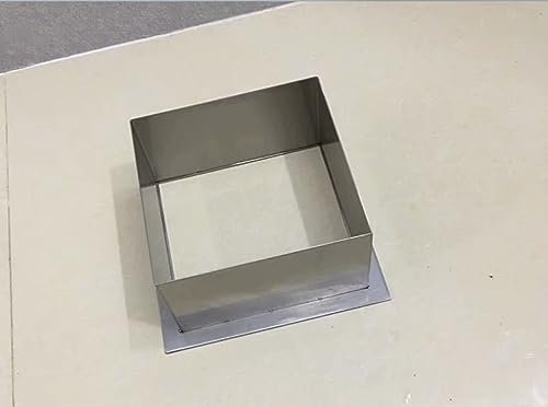 Image of Drop-in Trash Chute - 304 Stainless Steel Square Built-in Countertop Waste Trash Grommet (140MM)