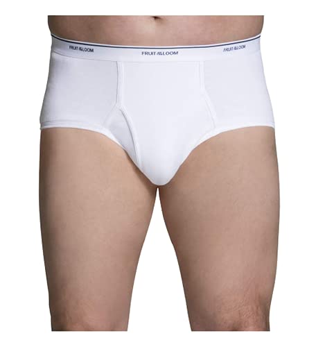 Fruit of the Loom Big Mens White Briefs 8 Pack, Assorted, 2XL