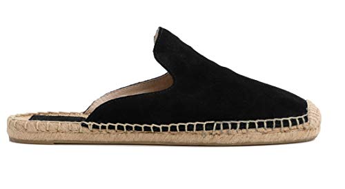 Image of Women's Simple Mule Breathable Flat Espadrilles Shoes, Pure Color Mules