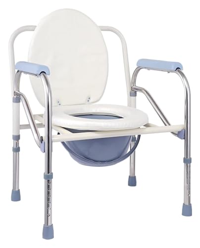 Chaise percée pliable avec support stable et hauteur réglable