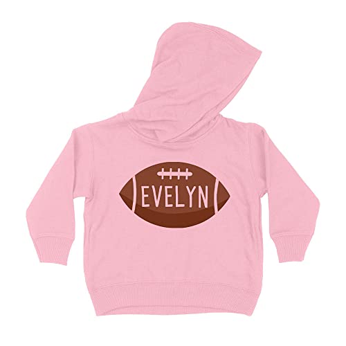 Football Evelyn Kids Hoodie Sweatshirt Toddler 5T Light Pink
