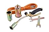 BirnePower Gasbrenner Set 3-tlg. mit Adaptern – Abflammgerät & Lötbrenner-Set, Gaslötgerät...